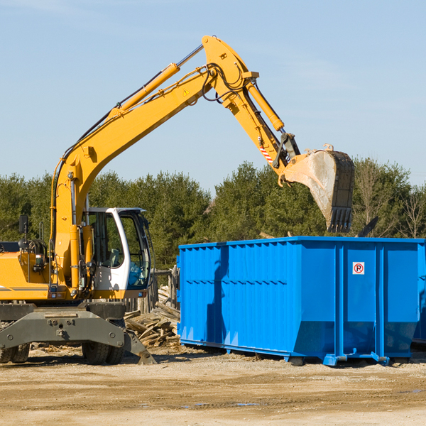 can i choose the location where the residential dumpster will be placed in Verona MI